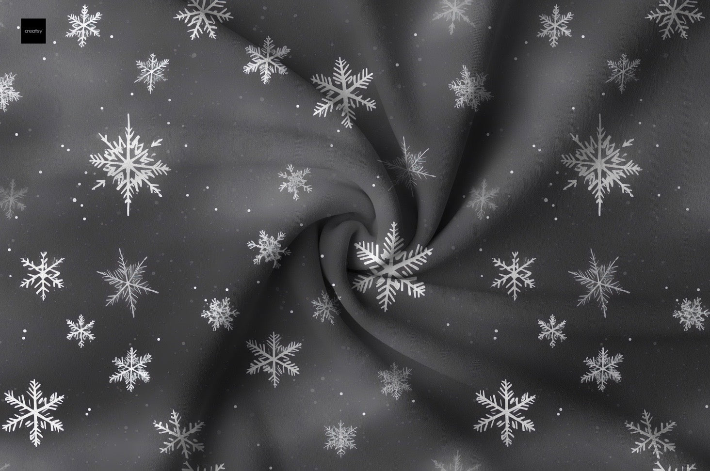 Grau Schneeflocke Wintervorbestellung